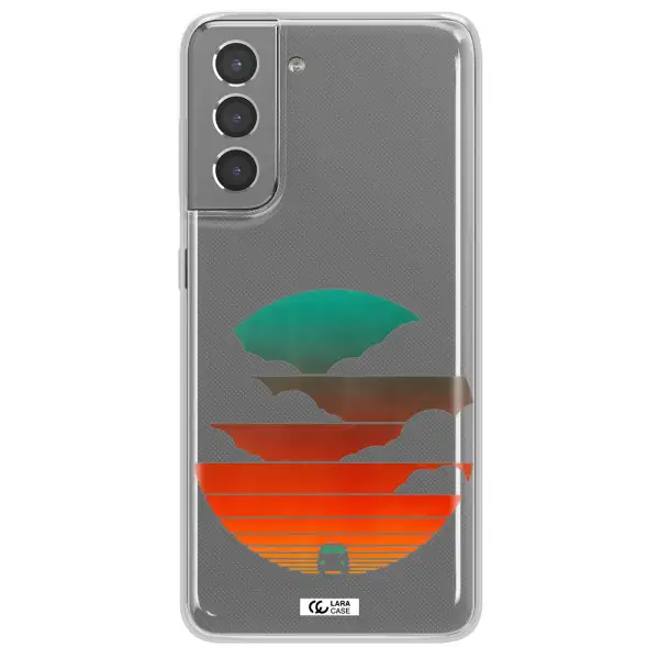 a logo of a boat Samsung S21 Plus Clear TPU Case