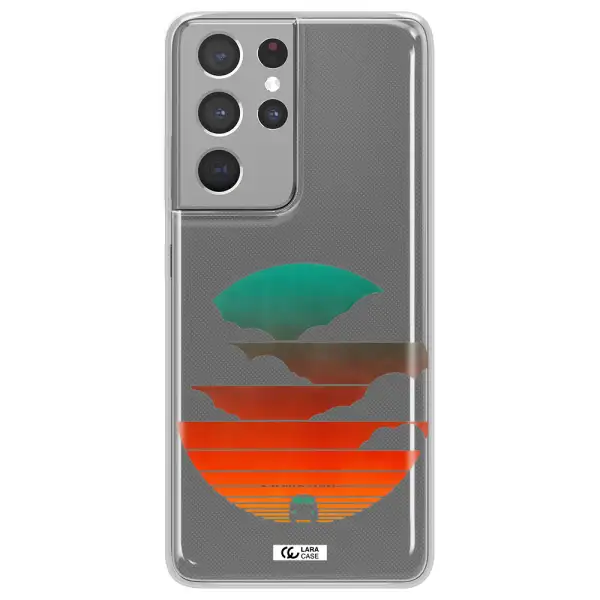 a logo of a boat Samsung S21 Ultra Clear TPU Case