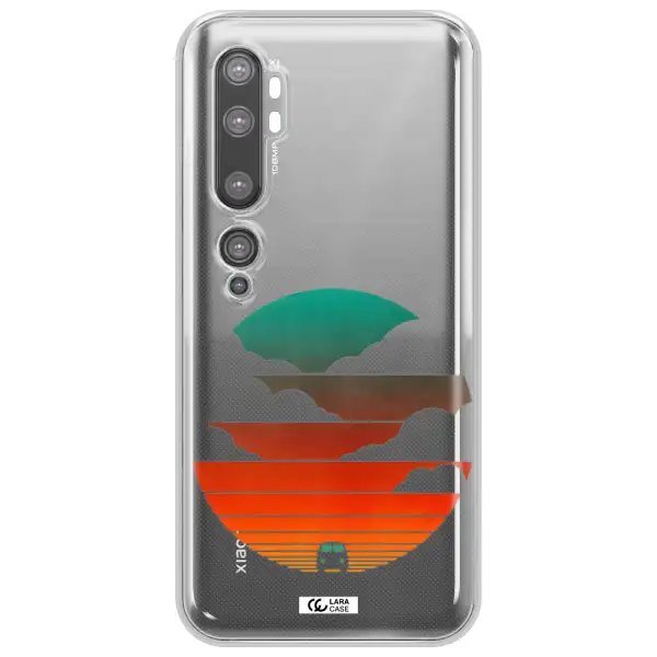 a logo of a boat Xiaomi Mi Note 10 Clear TPU Case