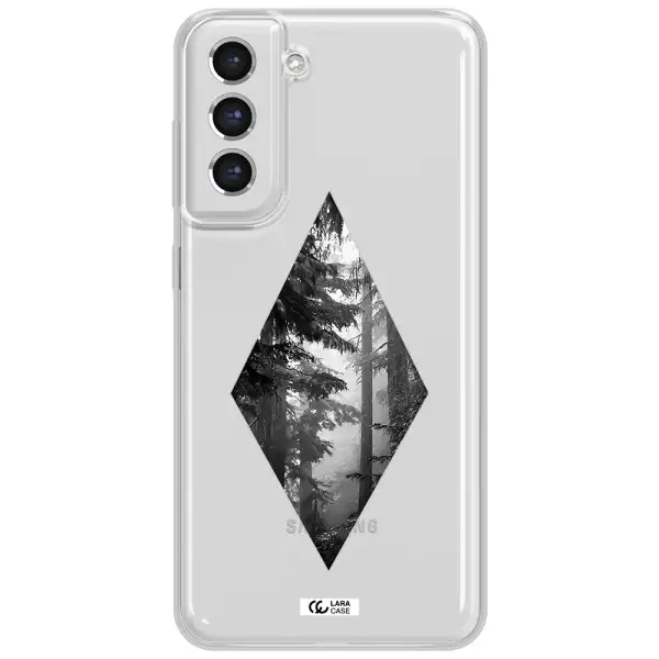 A Diamond Shaped Image Of Trees Samsung S21 Fe Clear Tpu Case