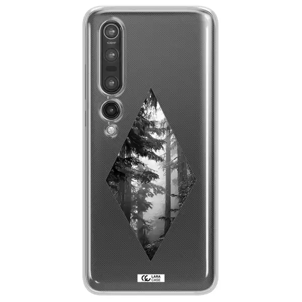 a diamond shaped image of trees Xiaomi Mi 10 Pro Clear TPU Case