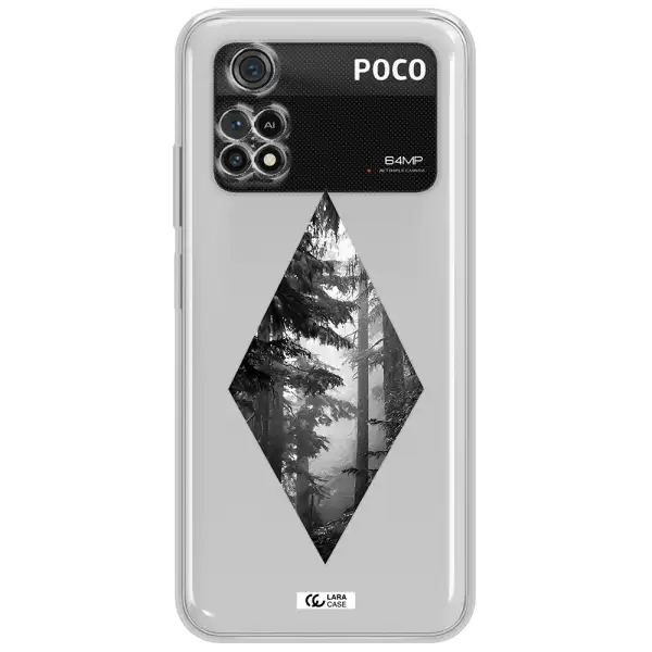 A Diamond Shaped Image Of Trees Xiaomi Poco M4 Pro 4G Clear Tpu Case