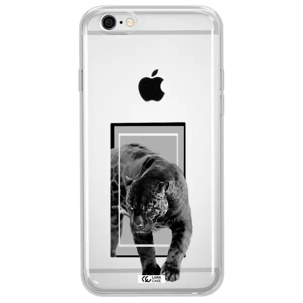 a black tiger with spots on its face Apple iPhone 6 plus Clear TPU Case