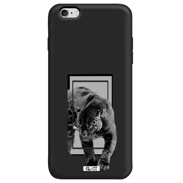 a black tiger with spots on its face Apple iPhone 6 s plus Silicone black Case