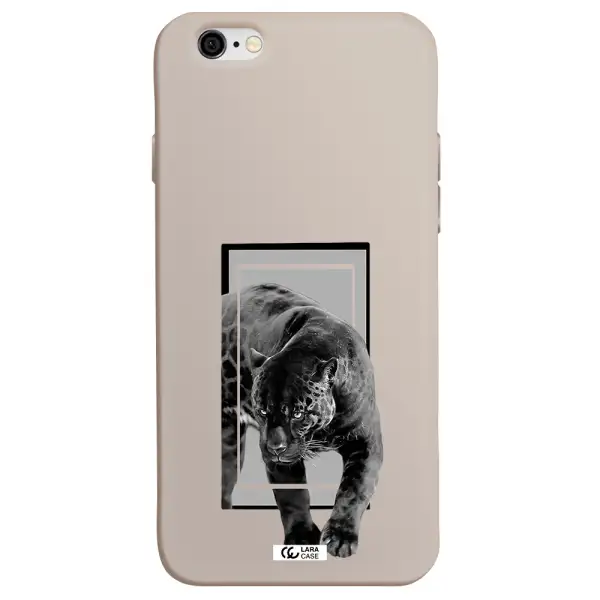 a black tiger with spots on its face Apple iPhone 6 Silicone Stone Case