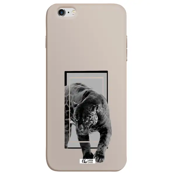 a black tiger with spots on its face Apple iPhone 6S Silicone Stone Case