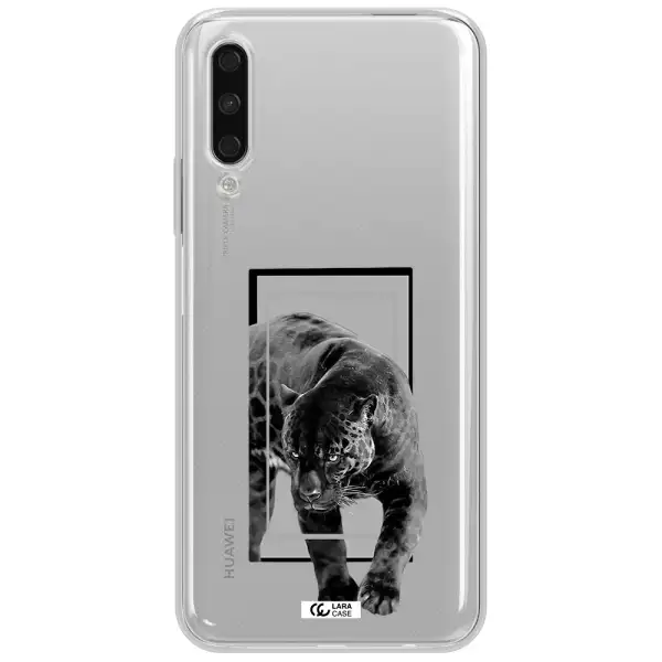 A Black Tiger With Spots On Its Face Huawei Y9S Clear Tpu Case