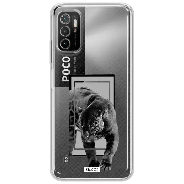 A Black Tiger With Spots On Its Face Xiaomi Poco M3 Pro Clear Tpu Case