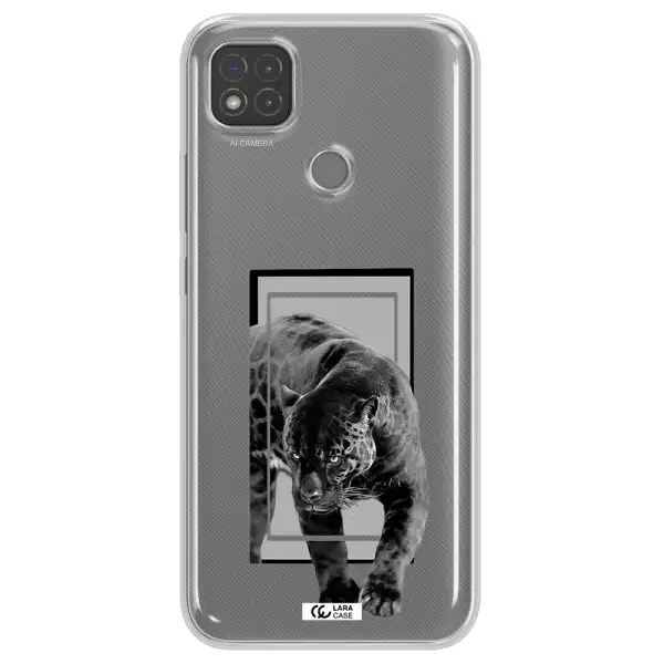 a black tiger with spots on its face Xiaomi Redmi 9C Clear TPU Case