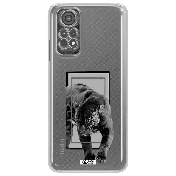 A Black Tiger With Spots On Its Face Xiaomi Redmi Note 11S Clear Tpu Case