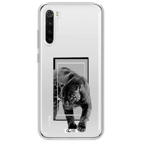 A Black Tiger With Spots On Its Face Xiaomi Redmi Note 8T Clear Tpu Case
