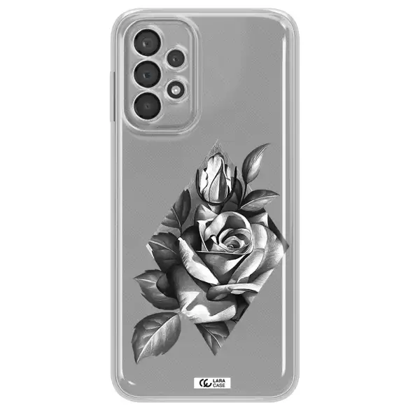 A Drawing Of A Rose Samsung A23 5G Clear Tpu Case