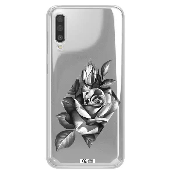 A Drawing Of A Rose Samsung A50S Clear Tpu Case