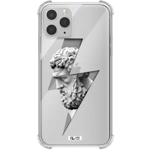 a statue of a man with a beard Apple iPhone 11 pro max Clear PC Case