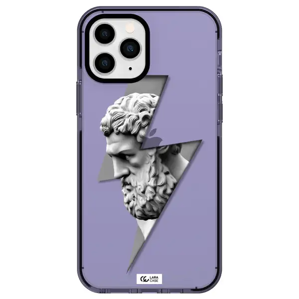 a statue of a man with a beard Apple iPhone 11 pro max impact Lilac Case