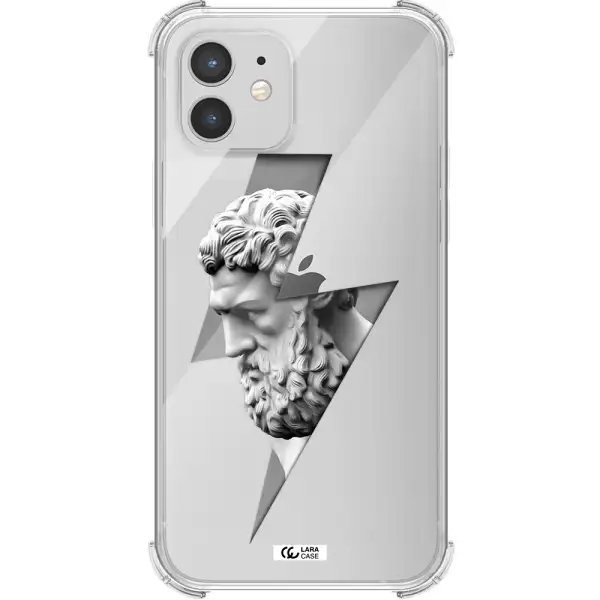 a statue of a man with a beard Apple iPhone 12 mini Clear PC Case