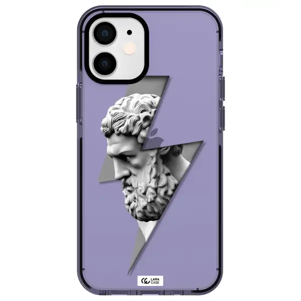 a statue of a man with a beard Apple iPhone 12 mini impact Lilac Case