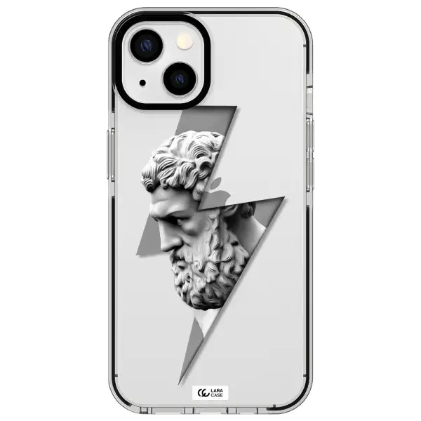a statue of a man with a beard Apple iPhone 13 impact black border Case