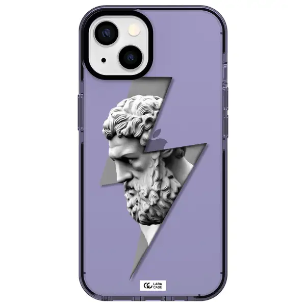 a statue of a man with a beard Apple iPhone 13 impact Lilac Case
