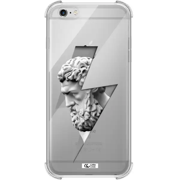a statue of a man with a beard Apple iPhone 6 plus Clear PC Case