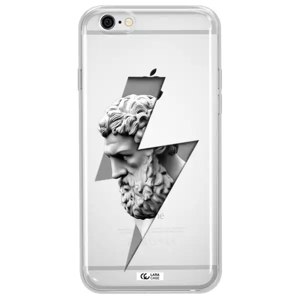 a statue of a man with a beard Apple iPhone 6 plus Clear TPU Case