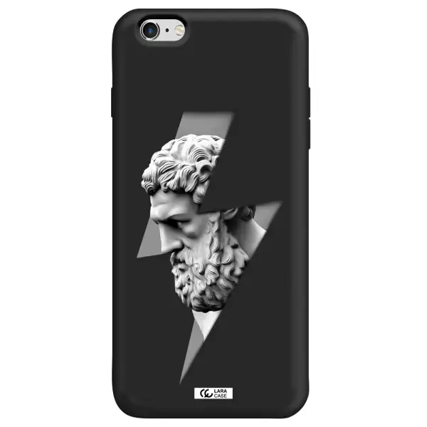 a statue of a man with a beard Apple iPhone 6 s plus Silicone black Case