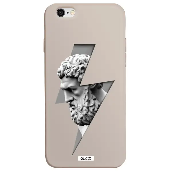 a statue of a man with a beard Apple iPhone 6 Silicone Stone Case