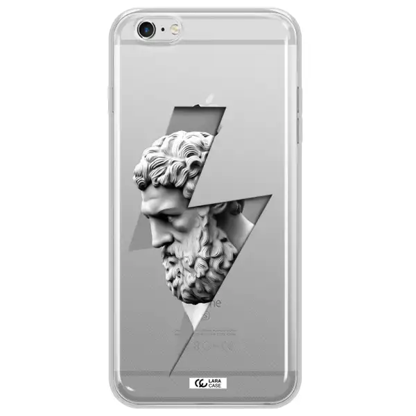 a statue of a man with a beard Apple iPhone 6S Clear TPU Case