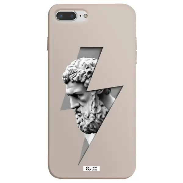 a statue of a man with a beard Apple iPhone 7 plus Silicone Stone Case