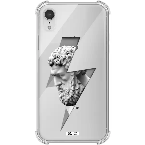 a statue of a man with a beard Apple iPhone XR Clear PC Case