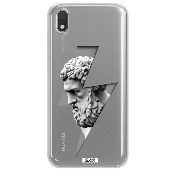 a statue of a man with a beard Huawei Honor 8S Clear TPU Case