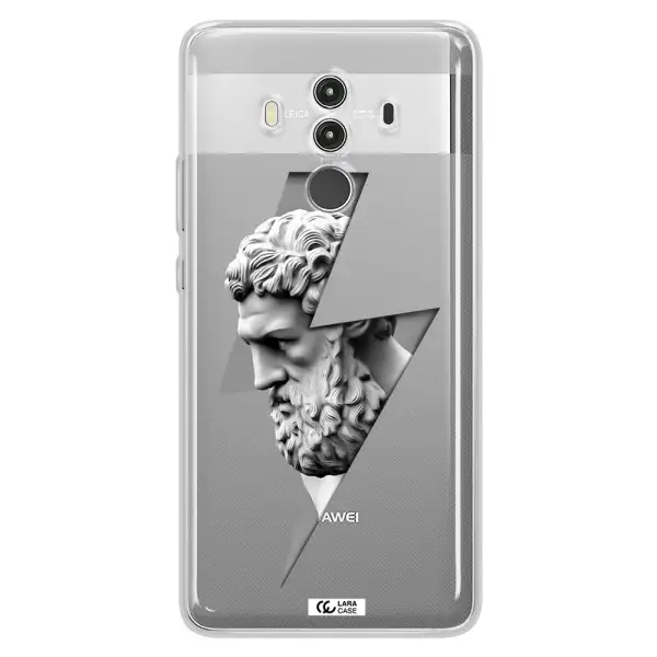 a statue of a man with a beard Huawei Mate 10 Clear TPU Case