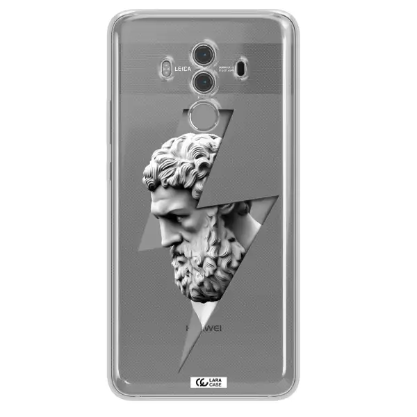 a statue of a man with a beard Huawei Mate 10 Pro Clear TPU Case