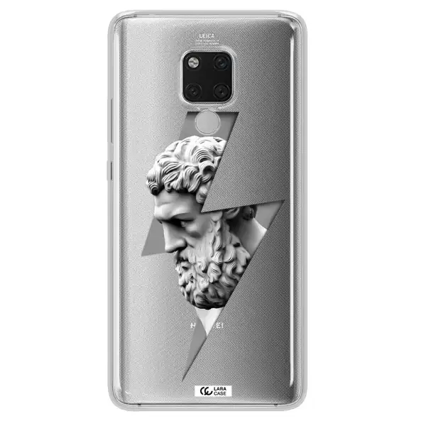 a statue of a man with a beard Huawei Mate 20X Clear TPU Case