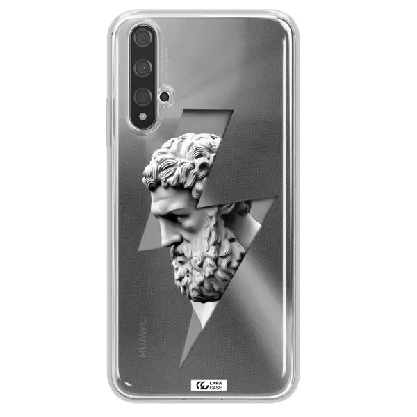 a statue of a man with a beard Huawei Nova 5t Clear TPU Case