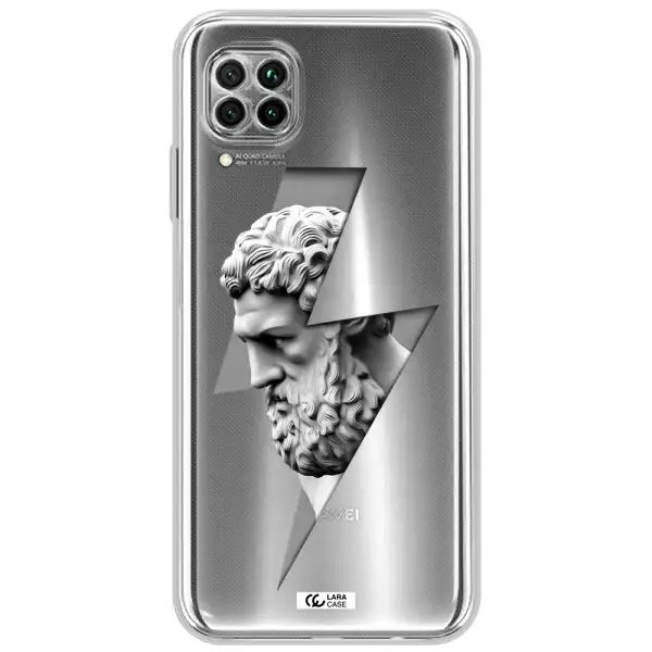 A Statue Of A Man With A Beard Huawei Nova 7I Clear Tpu Case
