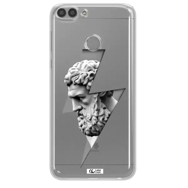 a statue of a man with a beard Huawei P Smart Clear TPU Case