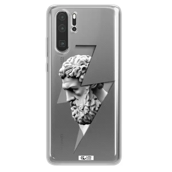 a statue of a man with a beard Huawei P30 Pro Clear TPU Case