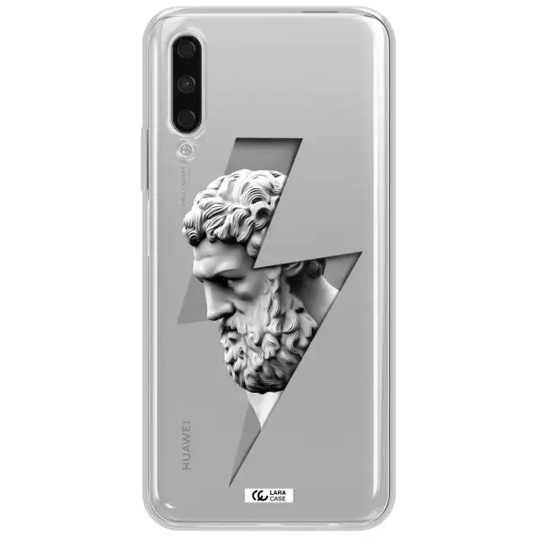 A Statue Of A Man With A Beard Huawei Y9S Clear Tpu Case