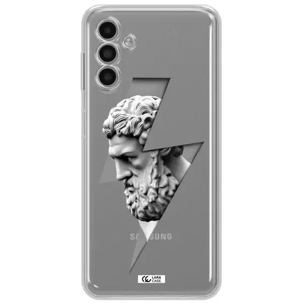 A Statue Of A Man With A Beard Samsung A13 5G Clear Tpu Case