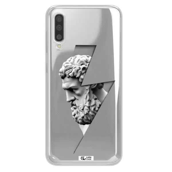 A Statue Of A Man With A Beard Samsung A50S Clear Tpu Case