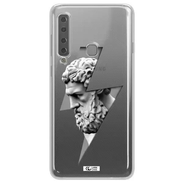 a statue of a man with a beard Samsung A9 2018 Clear TPU Case
