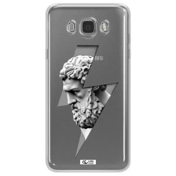 a statue of a man with a beard Samsung J7 2016 Clear TPU Case