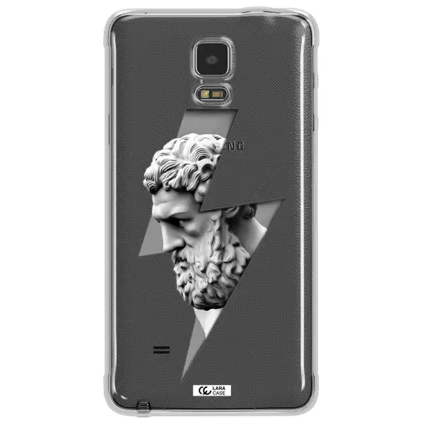 a statue of a man with a beard Samsung Note 4 Clear TPU Case