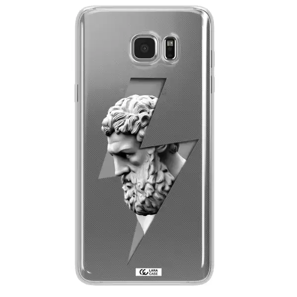 a statue of a man with a beard Samsung Note 5 Clear TPU Case
