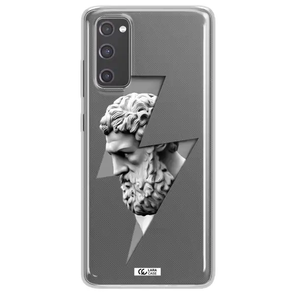 a statue of a man with a beard Samsung S20 Fe Clear TPU Case