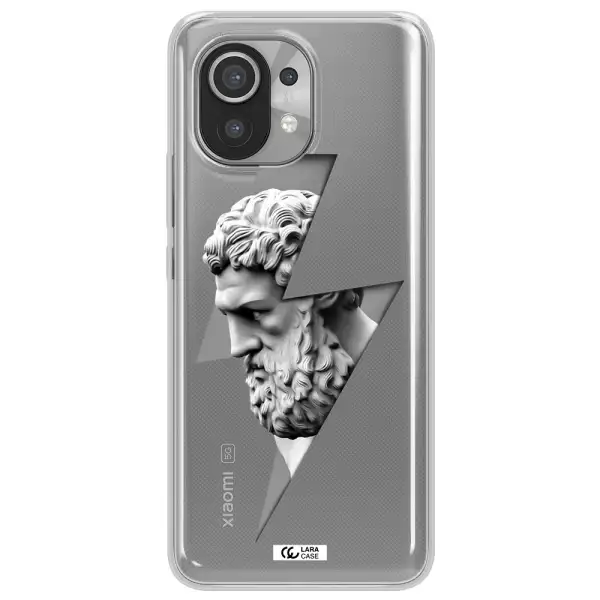 a statue of a man with a beard Xiaomi Mi 11 Clear TPU Case