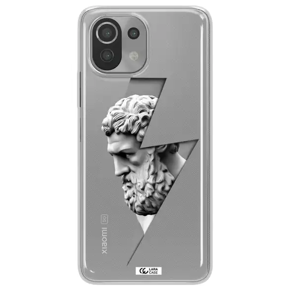 a statue of a man with a beard Xiaomi Mi 11 Lite Clear TPU Case