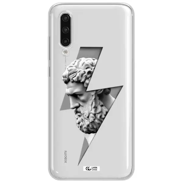 A Statue Of A Man With A Beard Xiaomi Mi 9 Lite Clear Tpu Case