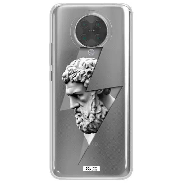 a statue of a man with a beard Xiaomi Poco F2 Pro Clear TPU Case